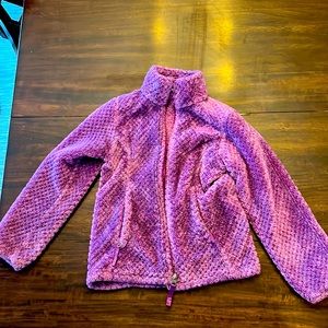North Face purple fleece jacket size 7/8